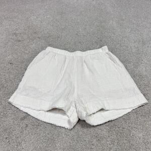 By Together Shorts Women’s Ivory Elastic Waist Pockets Size Medium
